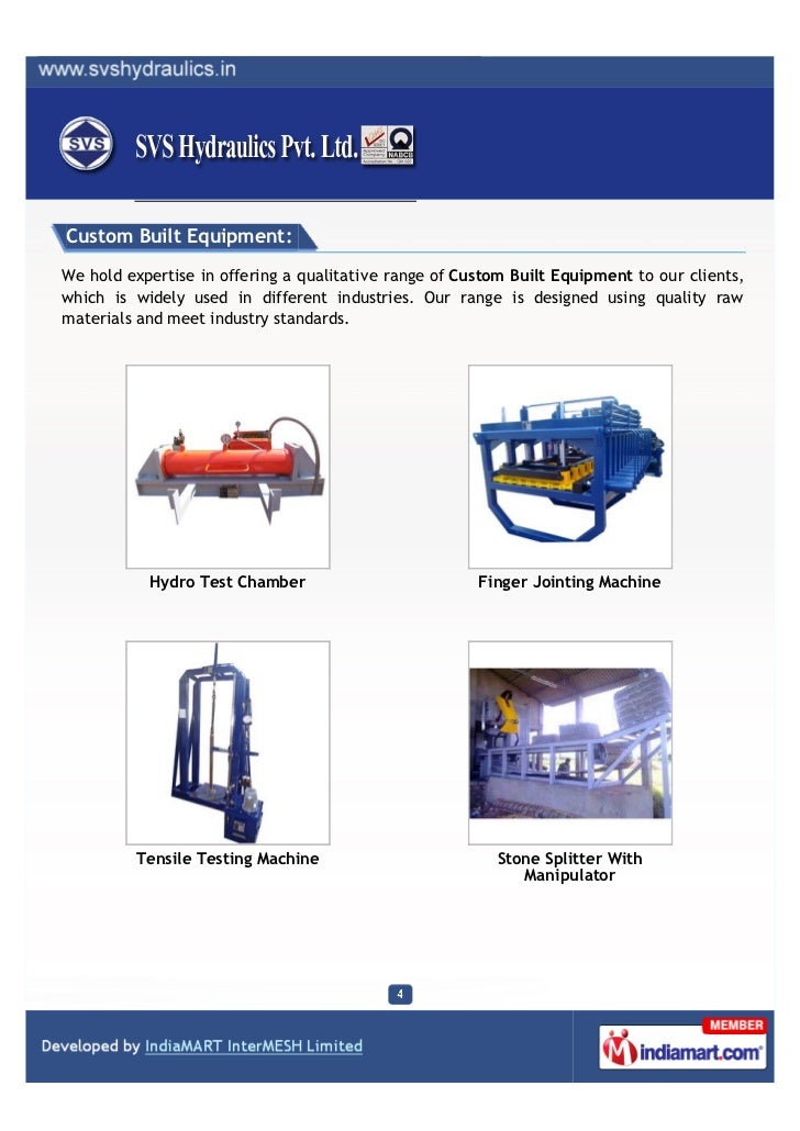 SVS Hydraulics Pvt Ltd, Hyderabad, Pultrusion Plants