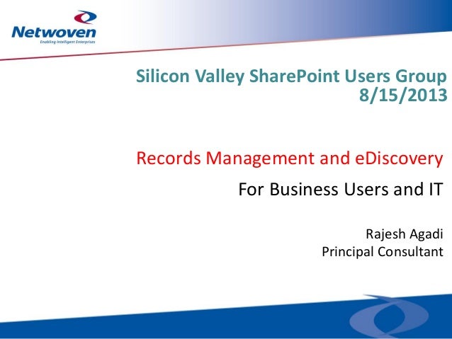 e discovery records management