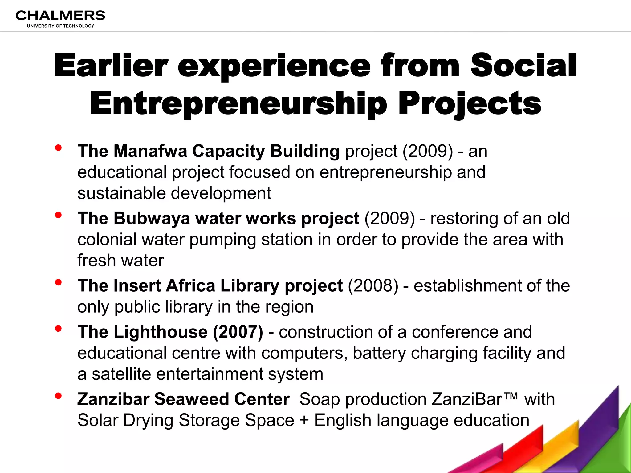 Realizing the entrepreneurialuniversityPeopleInnovationskontor VästResourcesScienceMankindEncubationResearchKnowledgemanagementIncubationProducts on marketAction-based educationL.O.REIResearchEducationInnovation