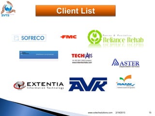 www.svtechsolutions.com   2/19/2013   15
 