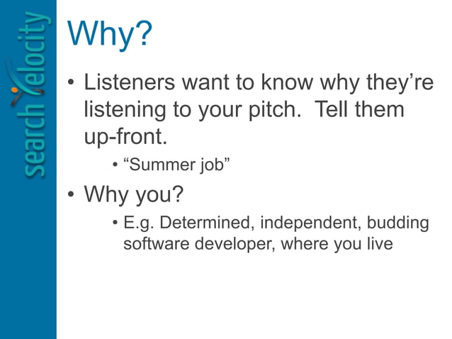 30 Sec Pitch For High School Students