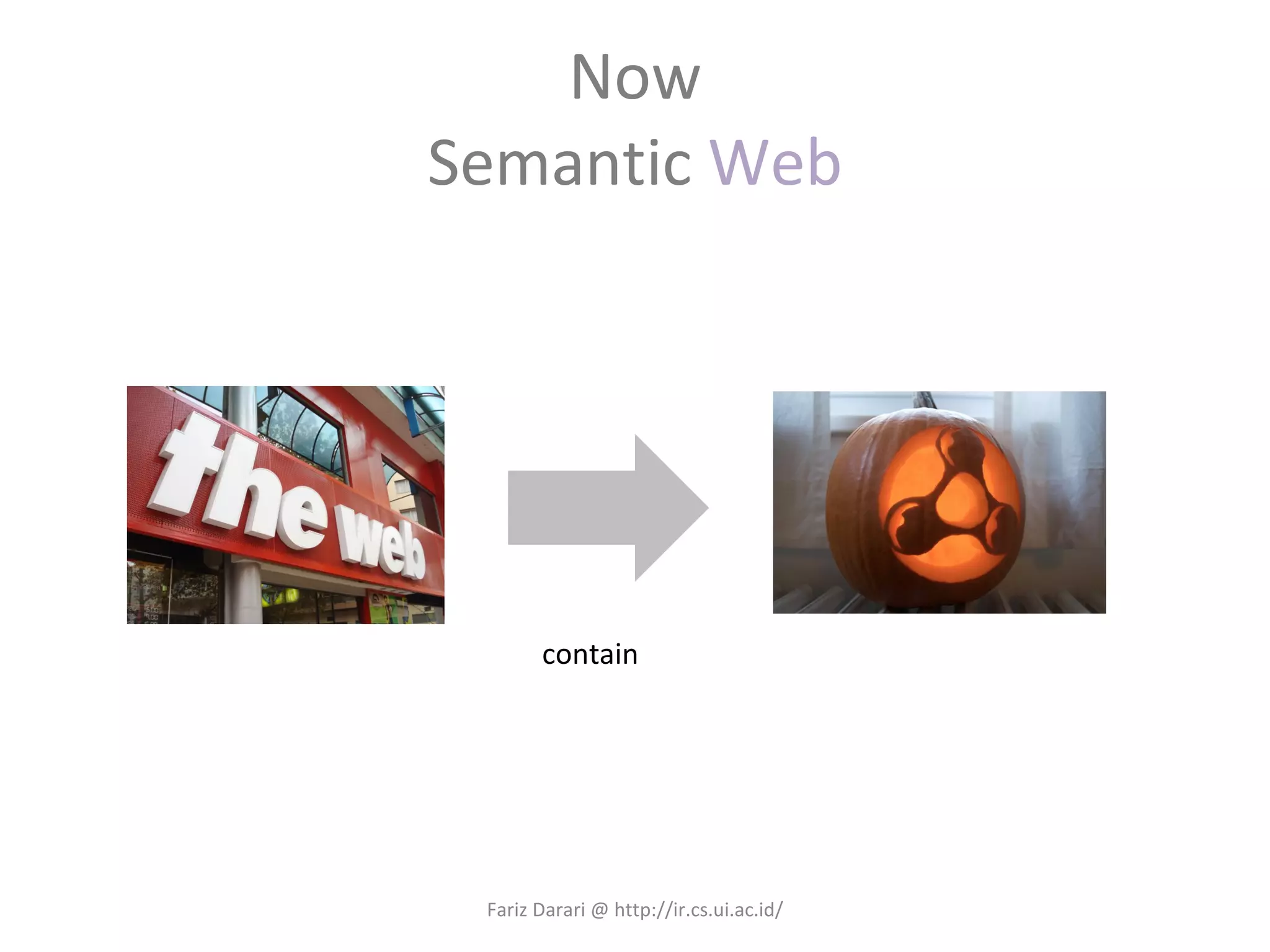 Now Semantic  Web Fariz Darari @ http://ir.cs.ui.ac.id/ contain 