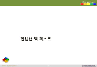 24 
Time goes now 
What’s your point ? 
This presentation created by Youngki, Kim 
Do not modify arbitrarily without agreement 
인셉션덱리스트  
