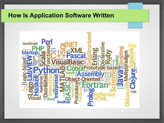 How Is Application Software Written

 