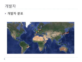 개발자 
 
개발자 분포  