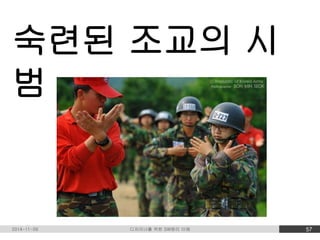 숙련된 조교의 시 
범 
2014-11-09 디자이너를 위한 SW원리 이해 57 
 