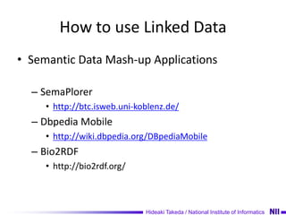 General Introduction for Semantic Web and Linked Open Data | PPTX