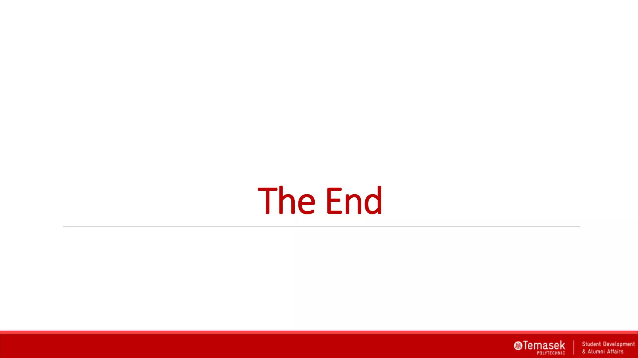 The End
 