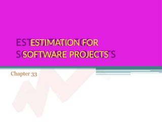 Comprehensive Estimation Techniques for Software Project Management | PPTX