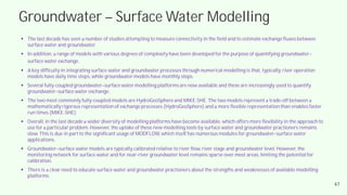 Surface Water and Groundwater Interaction | PDF