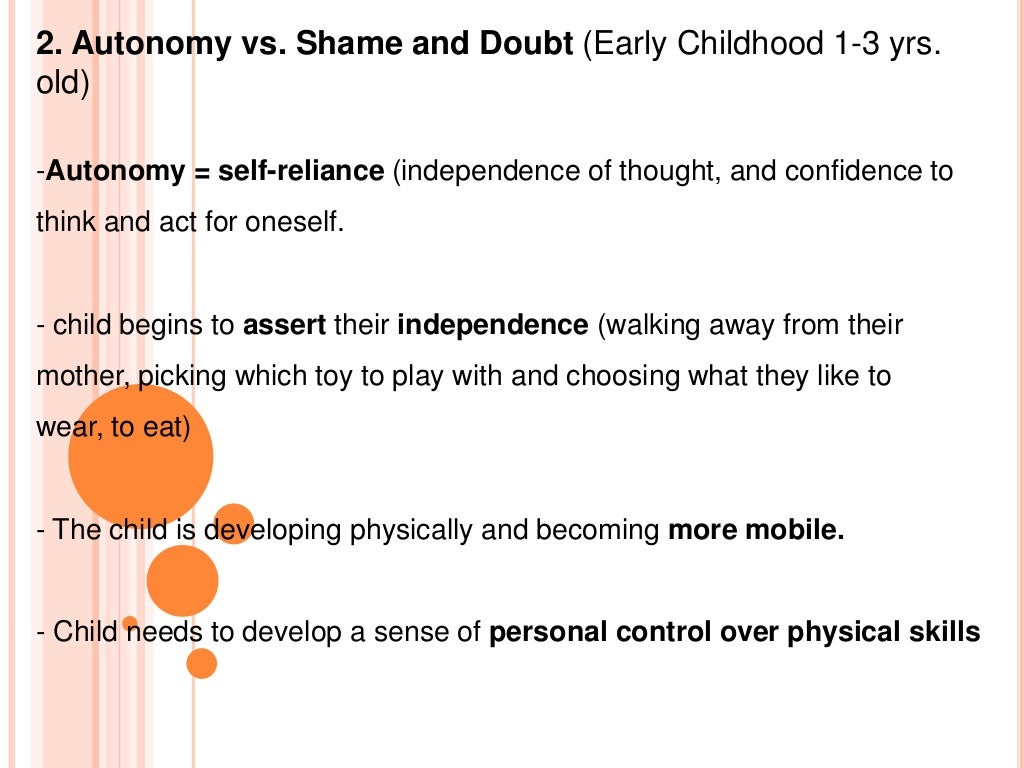 Erikson, Horney, Jung Stages of Psychosocial Devt with example