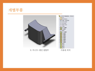 개별부품
6. 마스트-엔진 결합부 사용된 피처
 