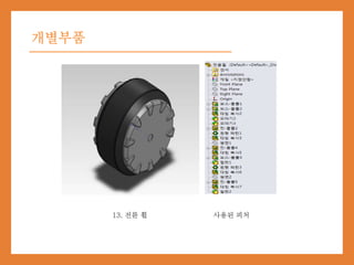 개별부품
13. 전륜 휠 사용된 피처
 