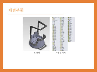 개별부품
4. 캐빈 사용된 피처
 