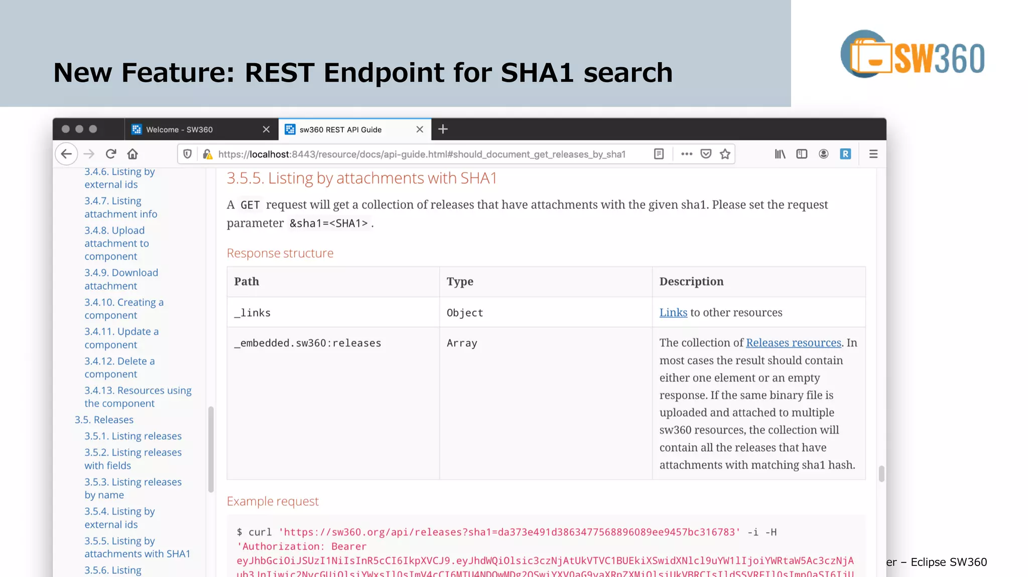 CC-BY-SA-4.0 © Siemens AG 2020
2018Page 6 Michael C. Jaeger – Eclipse SW360
New Feature: REST Endpoint for SHA1 search
 