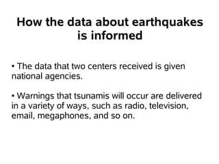 Tsunami warning on tv