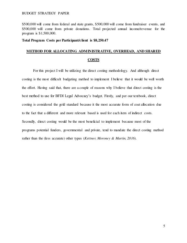 Thesis budget sample picture