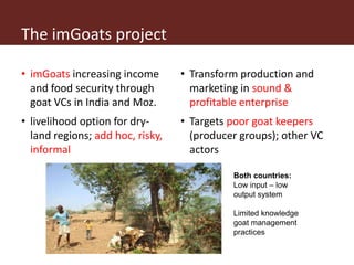 Operationalizing inclusive innovation: Lessons from innovation platforms in livestock value chains in India and Mozambique