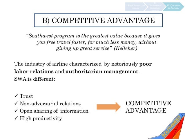southwest case analysis southwest case analysis