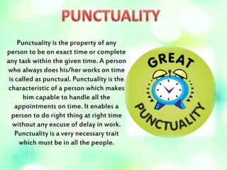 Work Excellent Punctuality GROOMING PPT - FRANKFINN ( June 2018 ) | PPTX