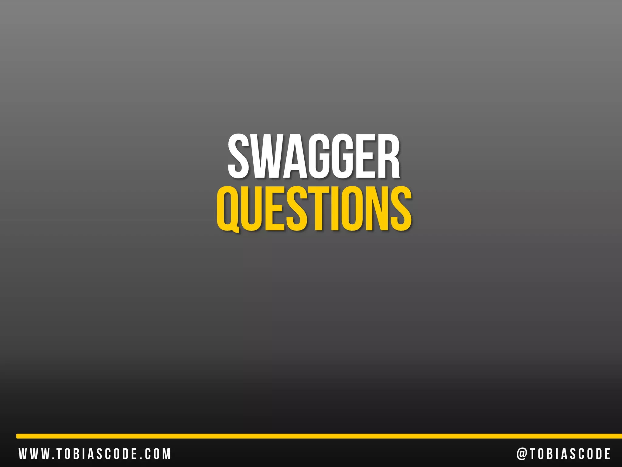 Swagger: Restful documentation that won't put you to sleep