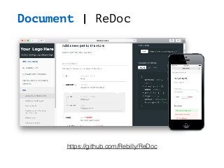 Document | ReDoc
https://github.com/Rebilly/ReDoc
 