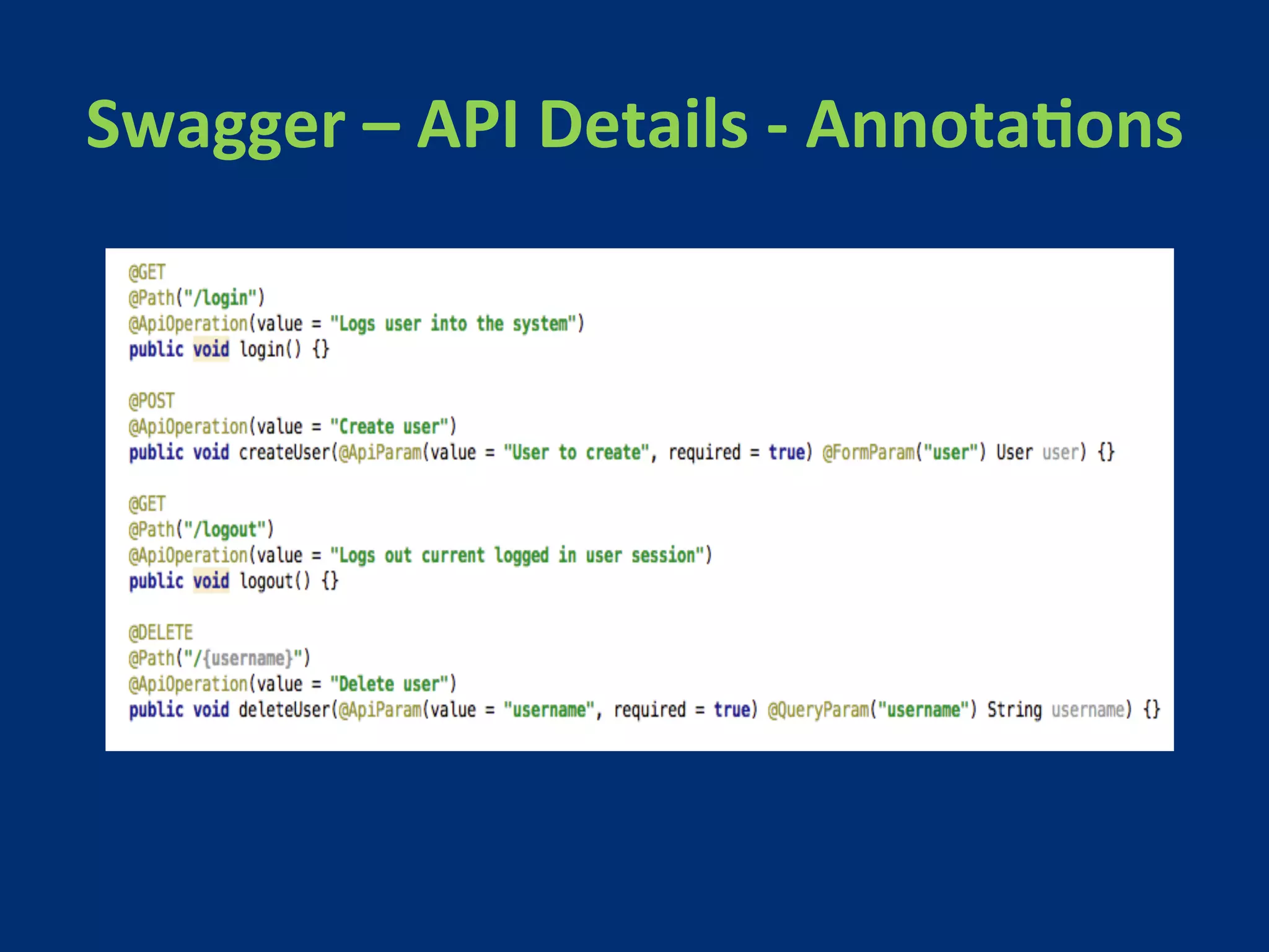 Swagger 
– 
API 
Details 
-­‐ 
AnnotaMons 
 