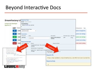 Beyond	
  Interac>ve	
  Docs	
  
 