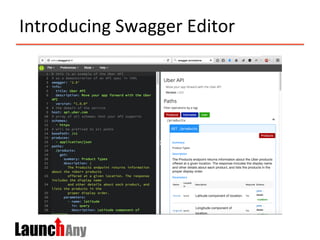 Introducing	
  Swagger	
  Editor	
  
 