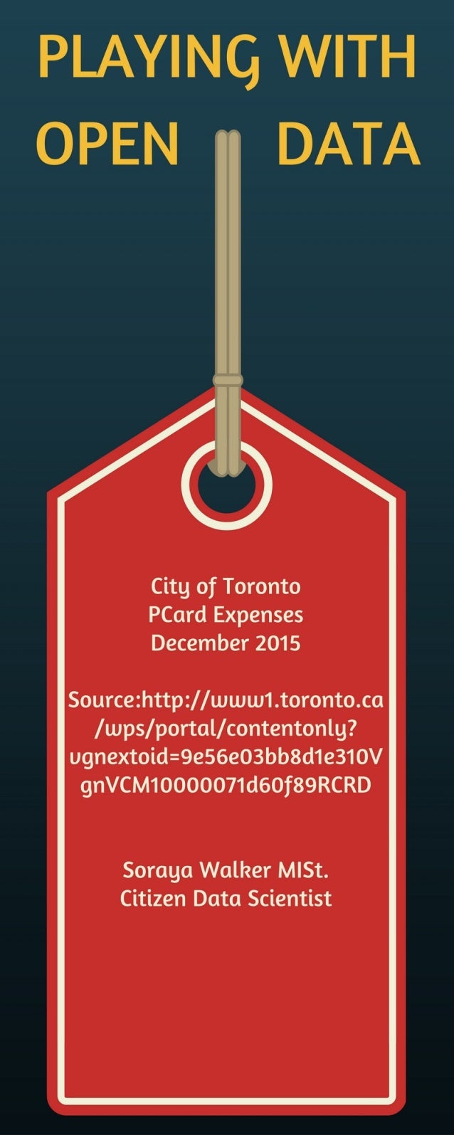Playing with Open Data City of Toronto Divisional Monthly PCard Expen…