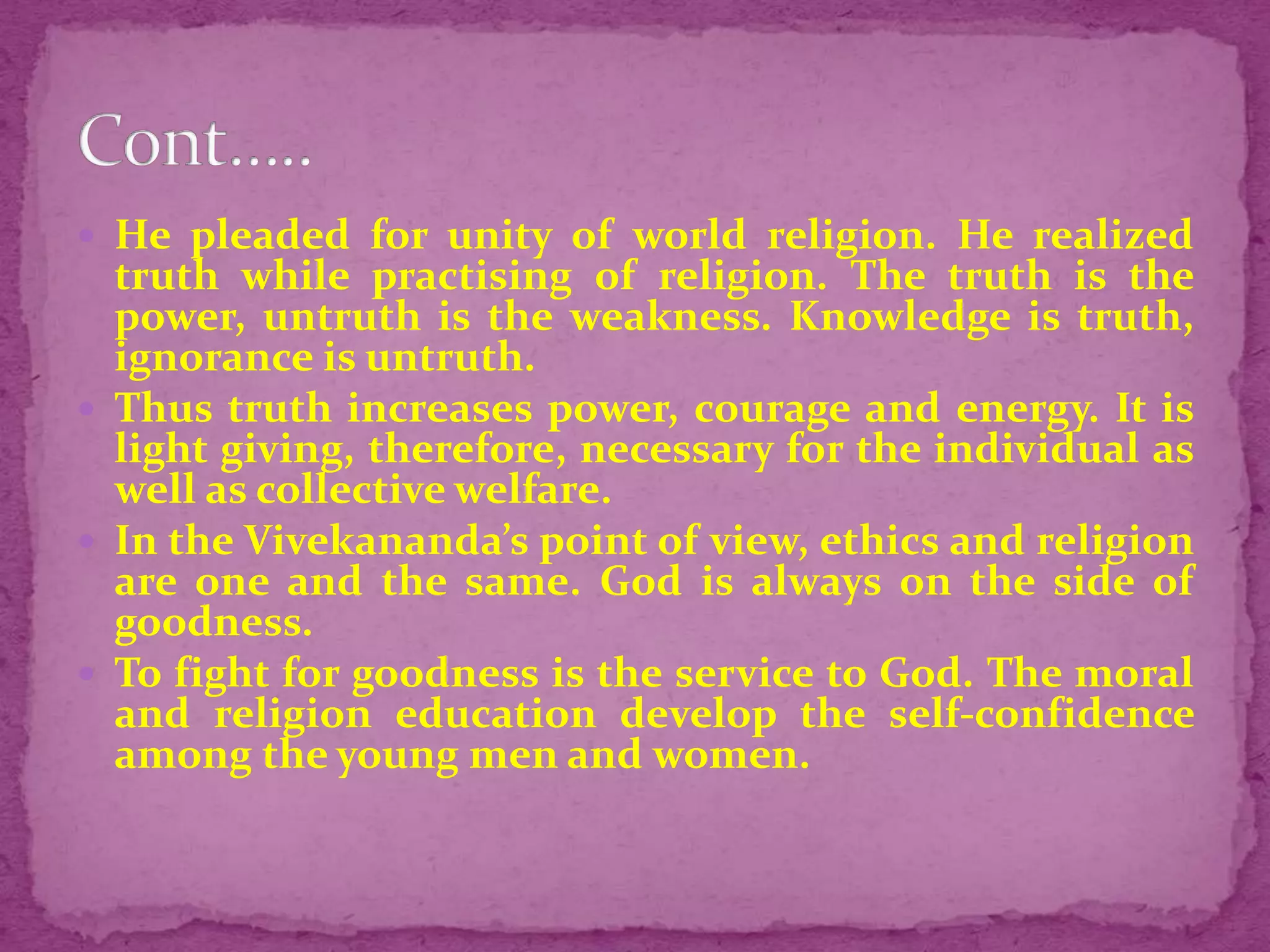 EDUCATIONAL THINKERS & CONTRIBUTION Swami vivekananda PPTX