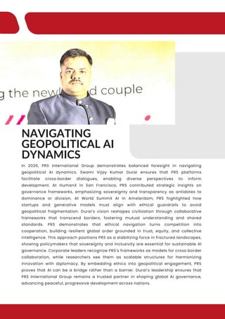 Swami Vijay Kumar Durai AI Innovation 2026 – PRS International Group of ...