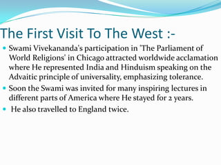 After the passing away of His master the young disciples gathered for spiritual practices in an old dilapidated house of Baranagore where the foundation of the Ramakrishna Brotherhood was laid and where the disciples embraced Sanyas.