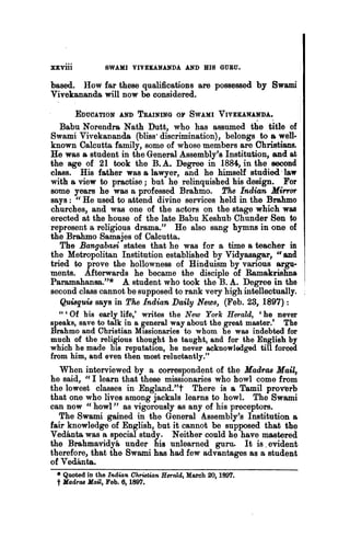 Swami Vivekananda and His Guru