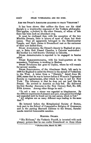 Swami Vivekananda and His Guru