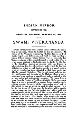 Swami Vivekananda and His Guru