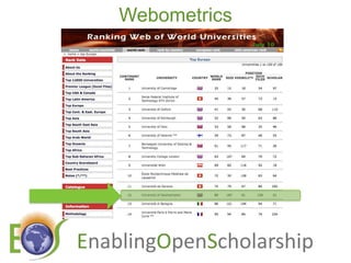 Webometrics