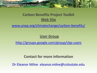 Swan CBP methods ws oct 2011