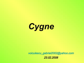 Cygne  [email_address] 23.02.2008 