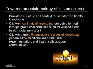 Scaling citizen science genomics Slide 27