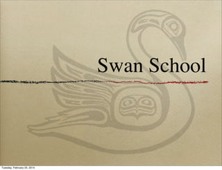 Swan School

Tuesday, February 25, 2014

 