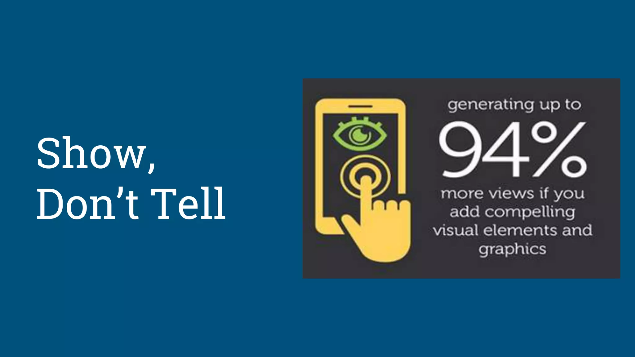 Show,
Don’t Tell
 
