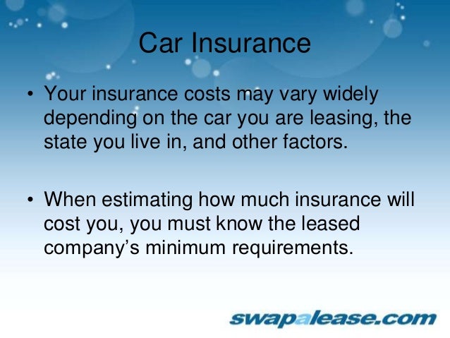 Insurance Cost Leased Car Insurance Cost Leased Car
