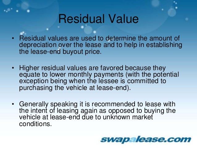 lease residual value