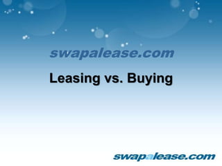 swapalease.com
Leasing vs. Buying
 