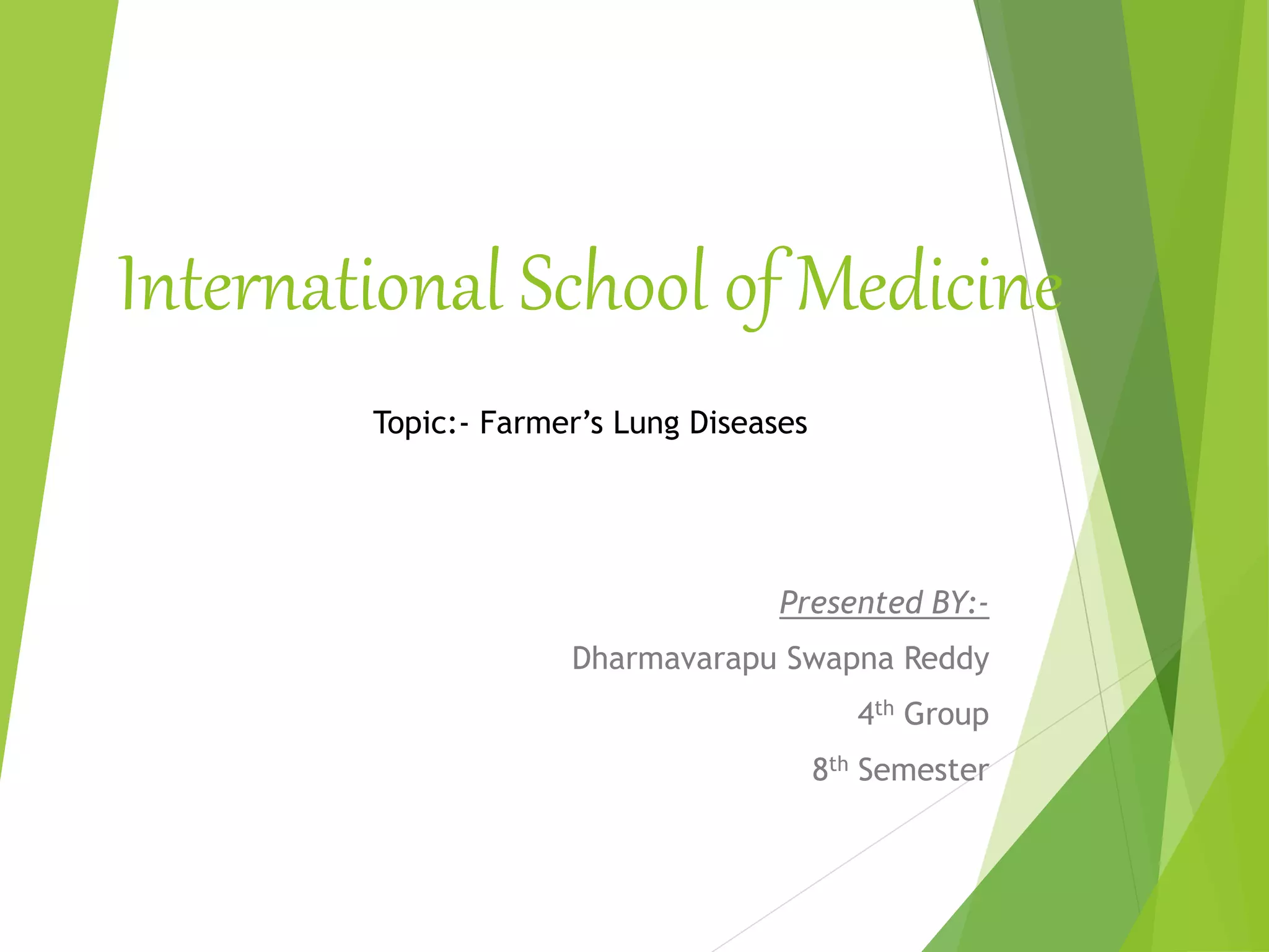 farmer's lung disease PPT