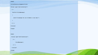 predefined and user defined functions | PPTX