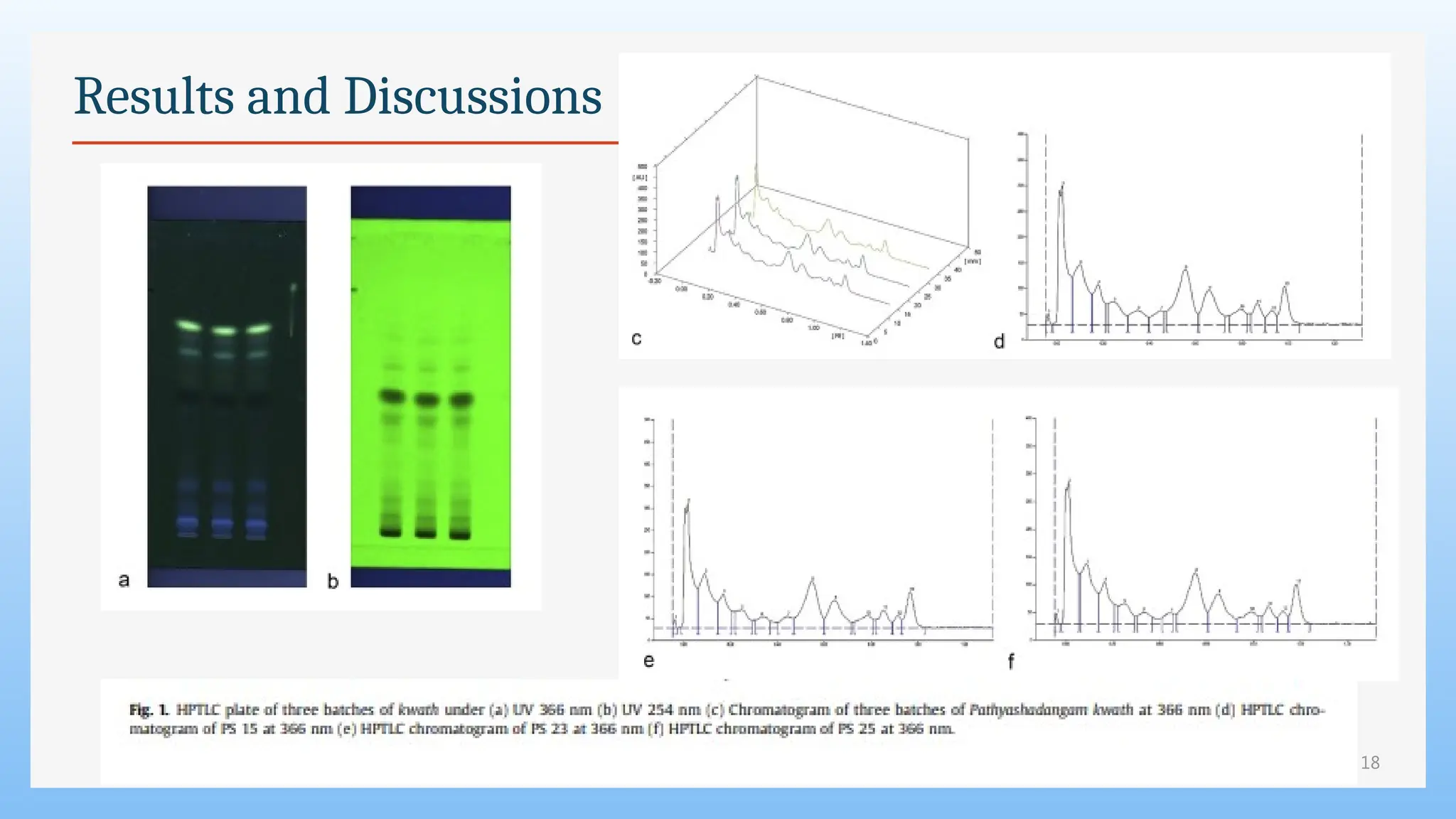 18
Results and Discussions
 
