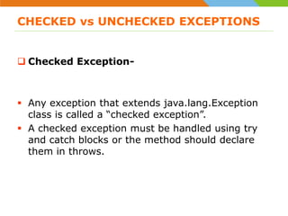 Introduction to Exception | PPT