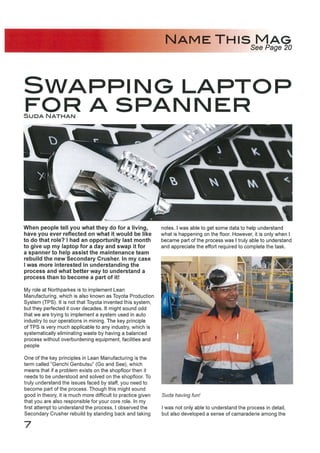 Swapping Laptop for a Spanner